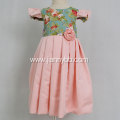 Boutique Pink Satin Floral Baby Girl Dress
